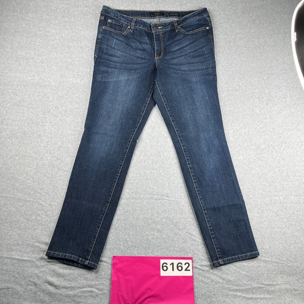 Jessica Simpson Forever Skinny Denim Jeans Womens Size 32 Dark Wash Casual